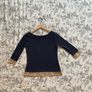 Talbots Petites Supima Cotton Boatneck Blouse